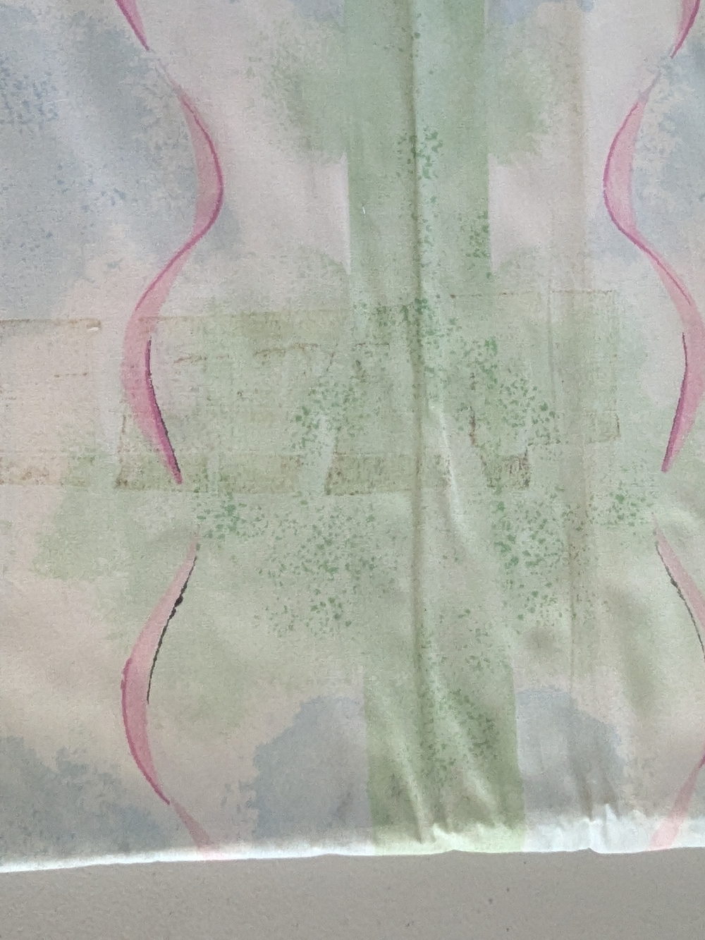 Daisy Kingdom Baby Fabric 2 Panels Vintage Nursery Print Bunnies Blocks Cotton - Picture 4 of 9